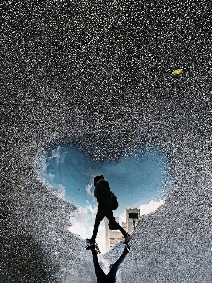 heart in water