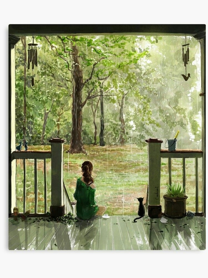 rainy day and coffee