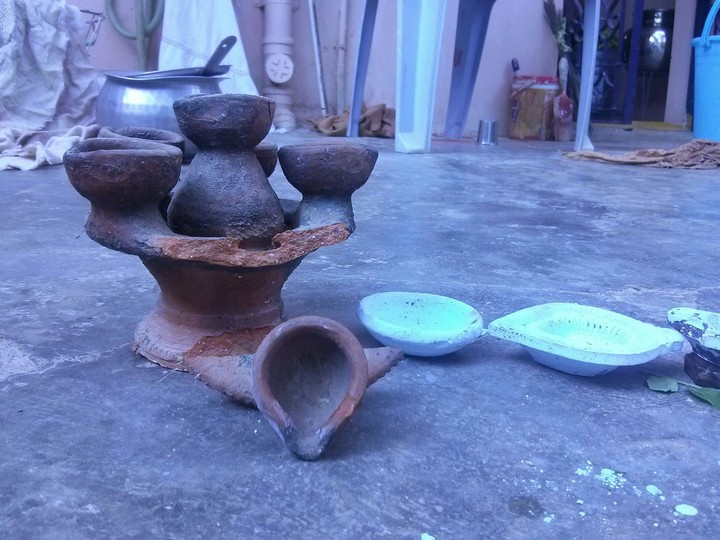 old festival lamp