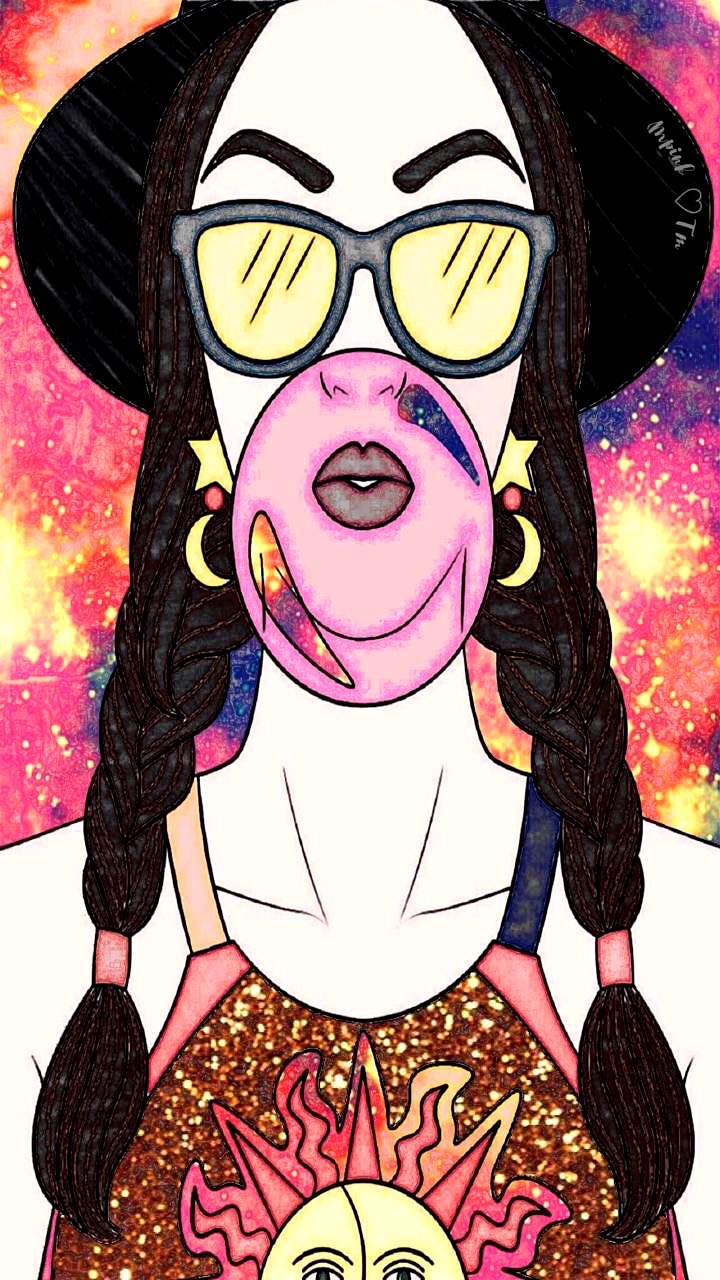 Vintage Hipster Girl
