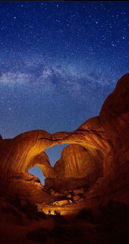 Night in canyon