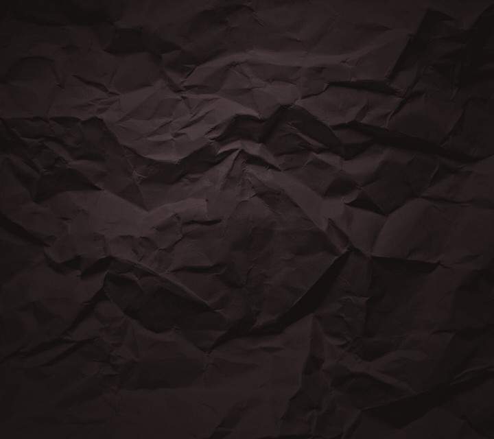 crinkly black paper