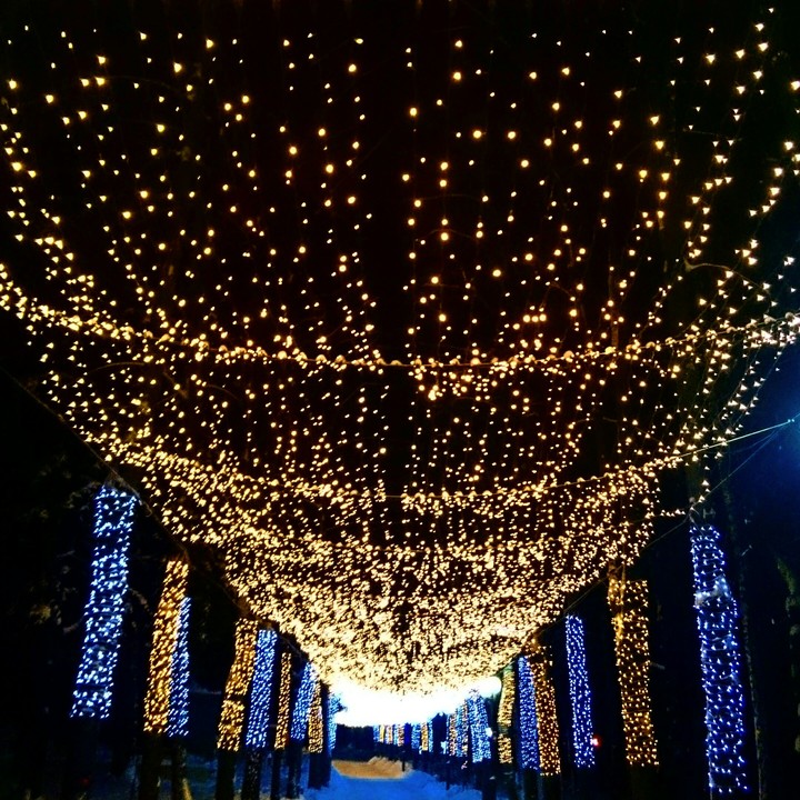 big light in Moscow