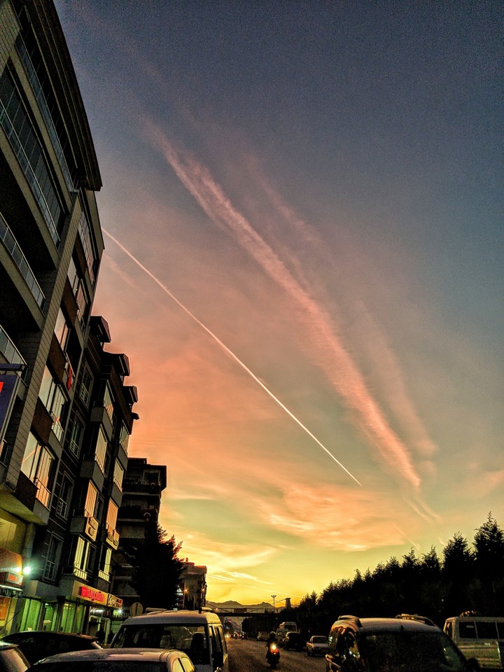 red sky