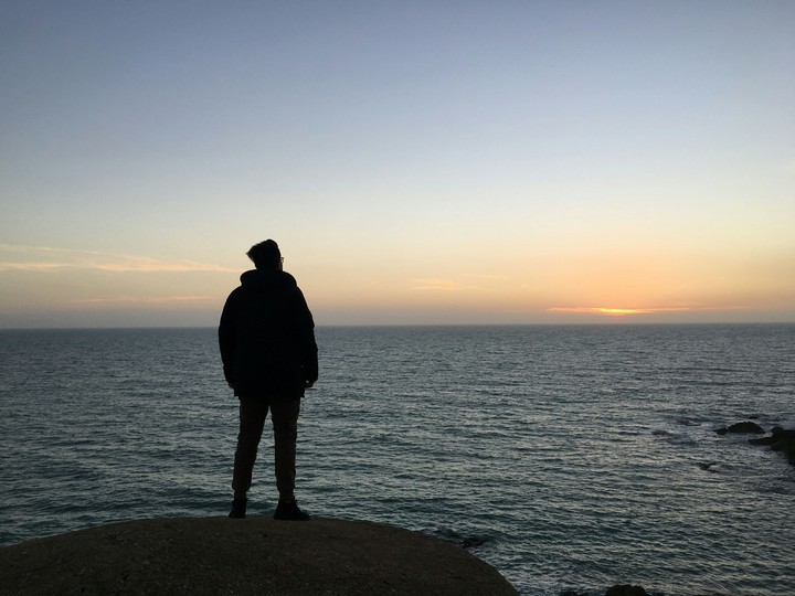 On sea