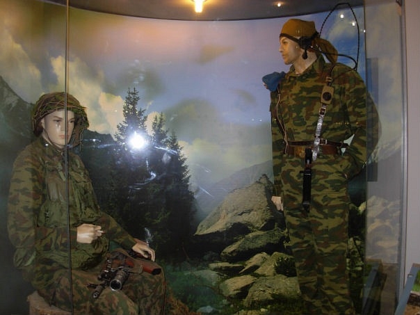 diorama, russian soldiers