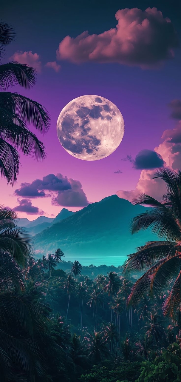 sfondi night, moonlight