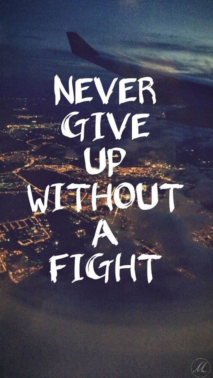 Never give up without a Fight