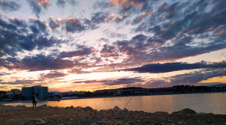 Atardecer, La Pineda