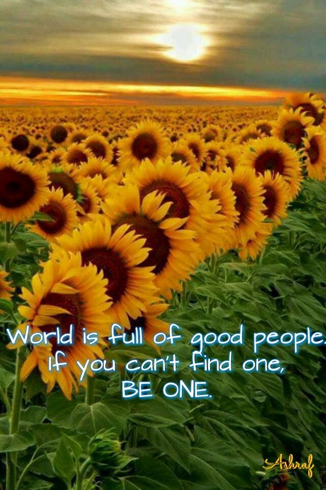 Be good!