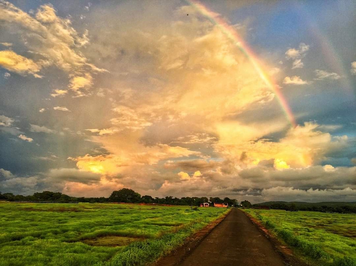 rainbow raining