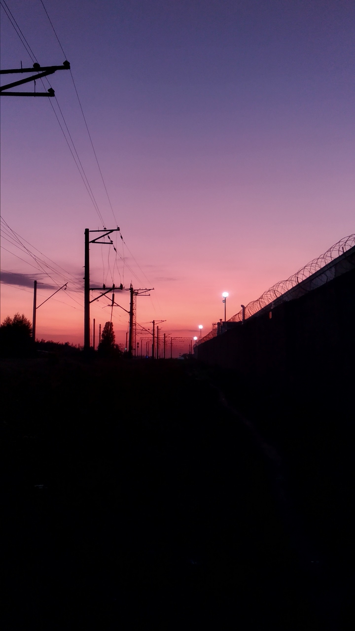 Industrial sunset