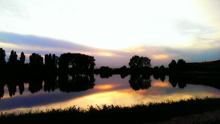 Sunset reflection
