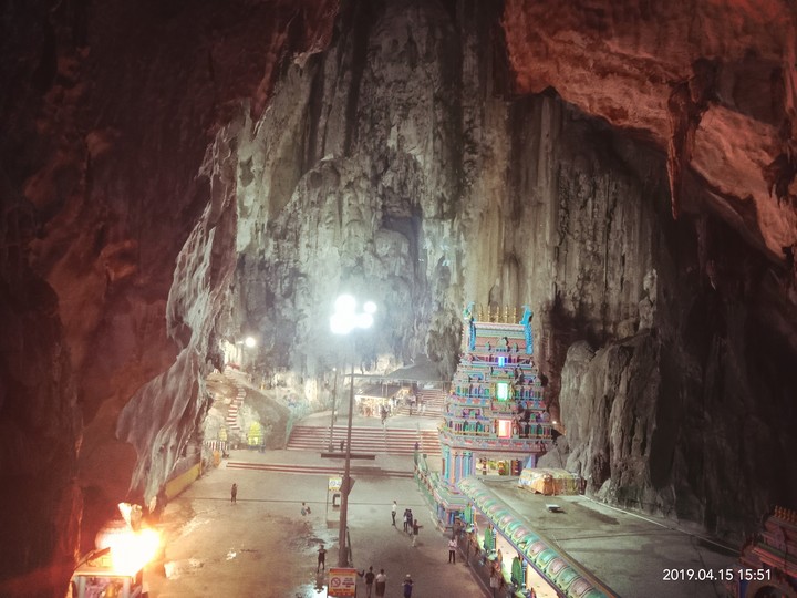 view in batu caves