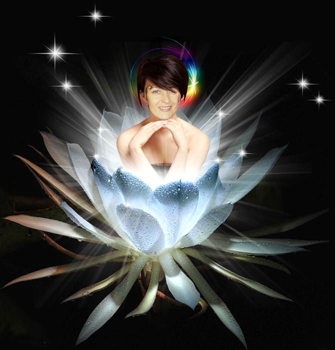girl in Lotus flover