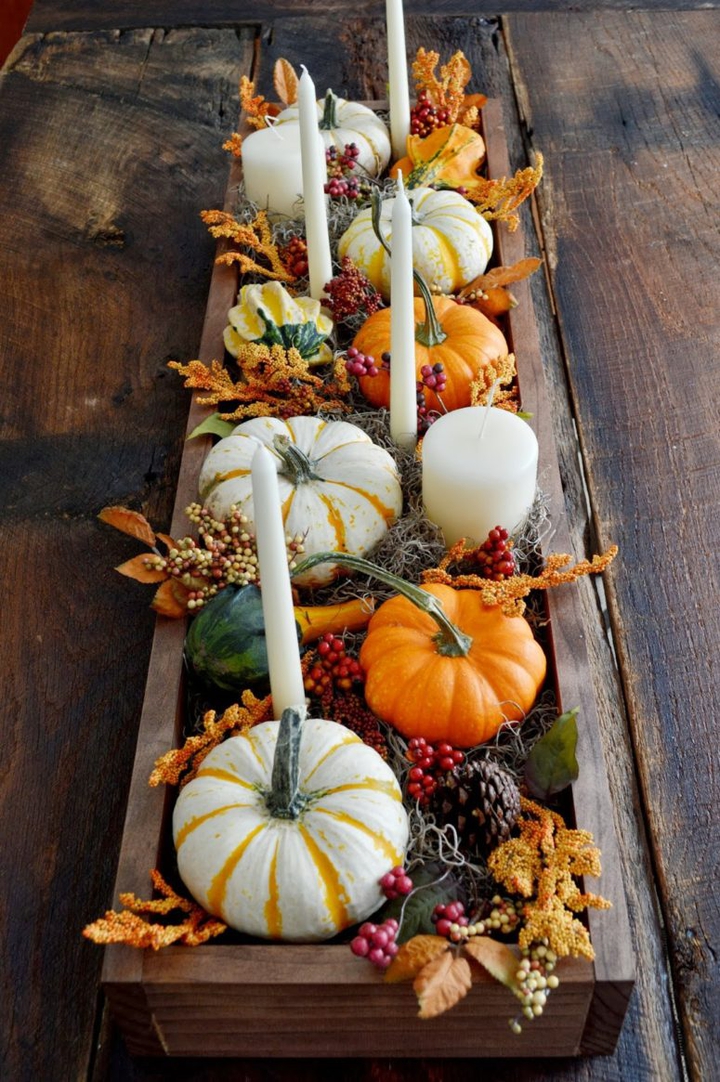 DECORATIVE PUMPKIN CANDLES