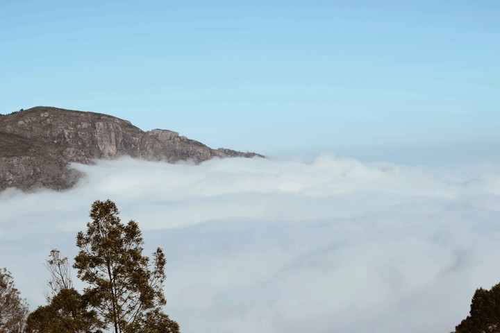 above the clouds