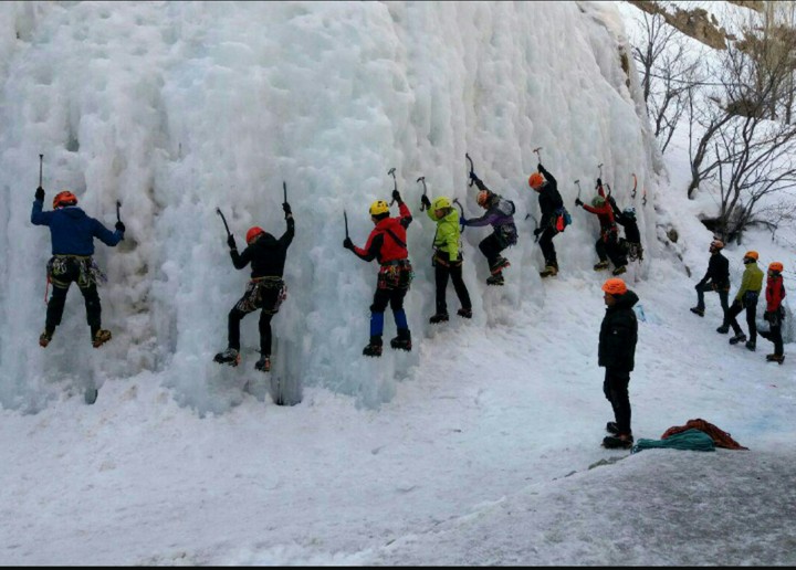 Ice climbing