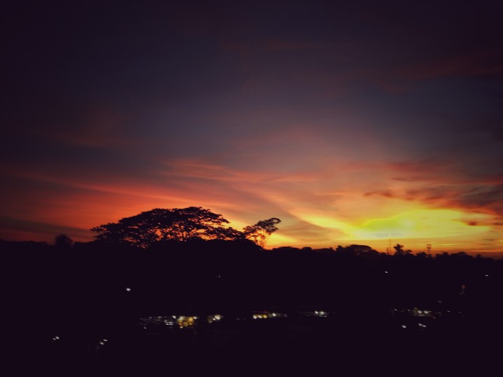 Sunset at the river