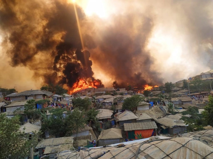 Rohingya camp _firing