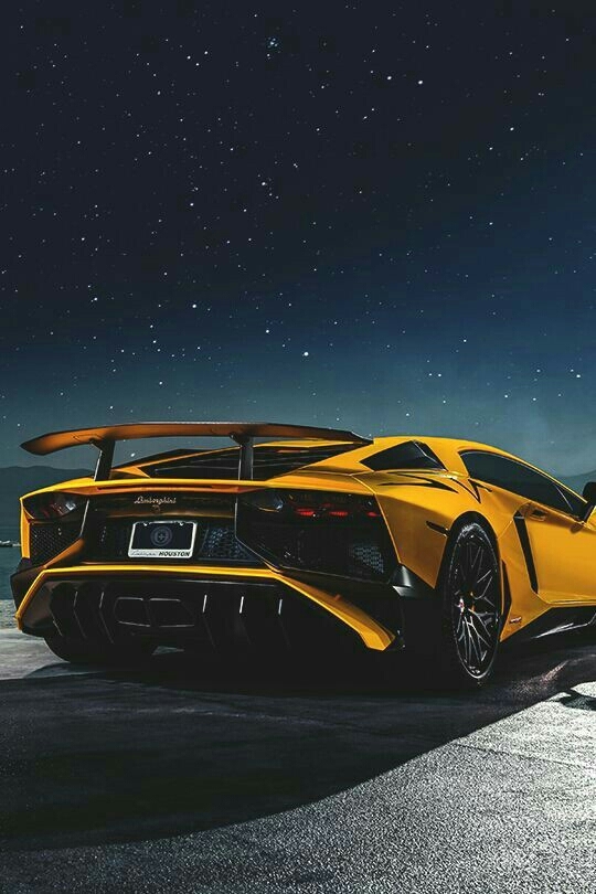 yellow super car