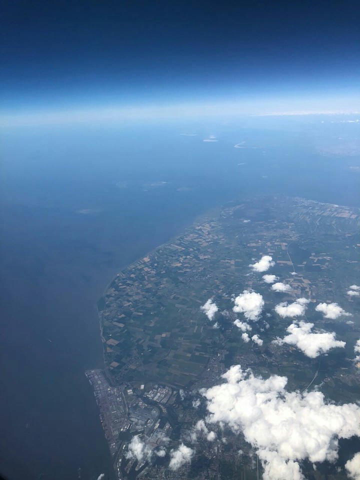 land from sky