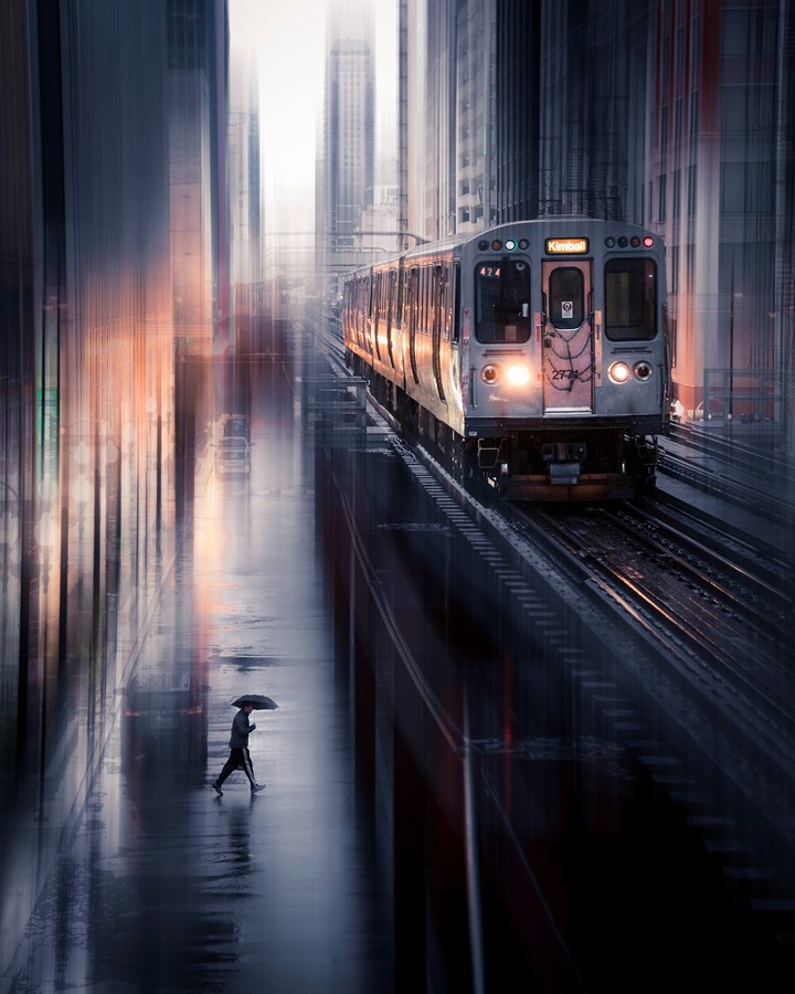 Train In Rain
