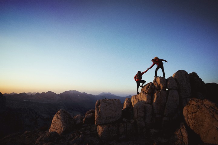 People Climbing in the mountain.