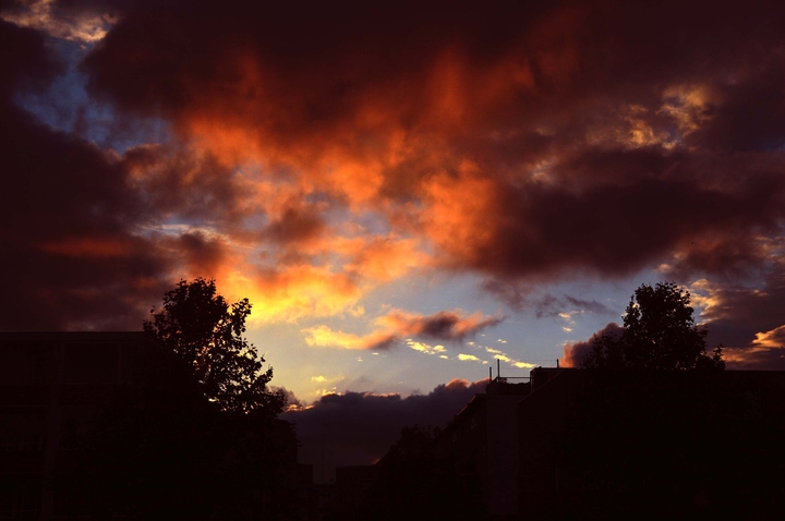 fiery cloudscape