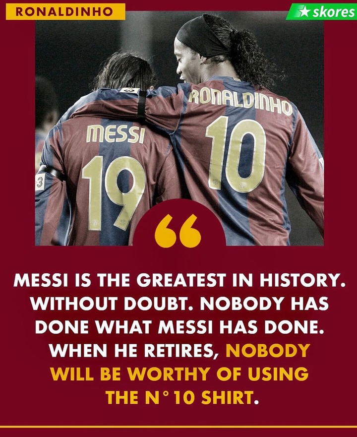 Messi and ronaldinho