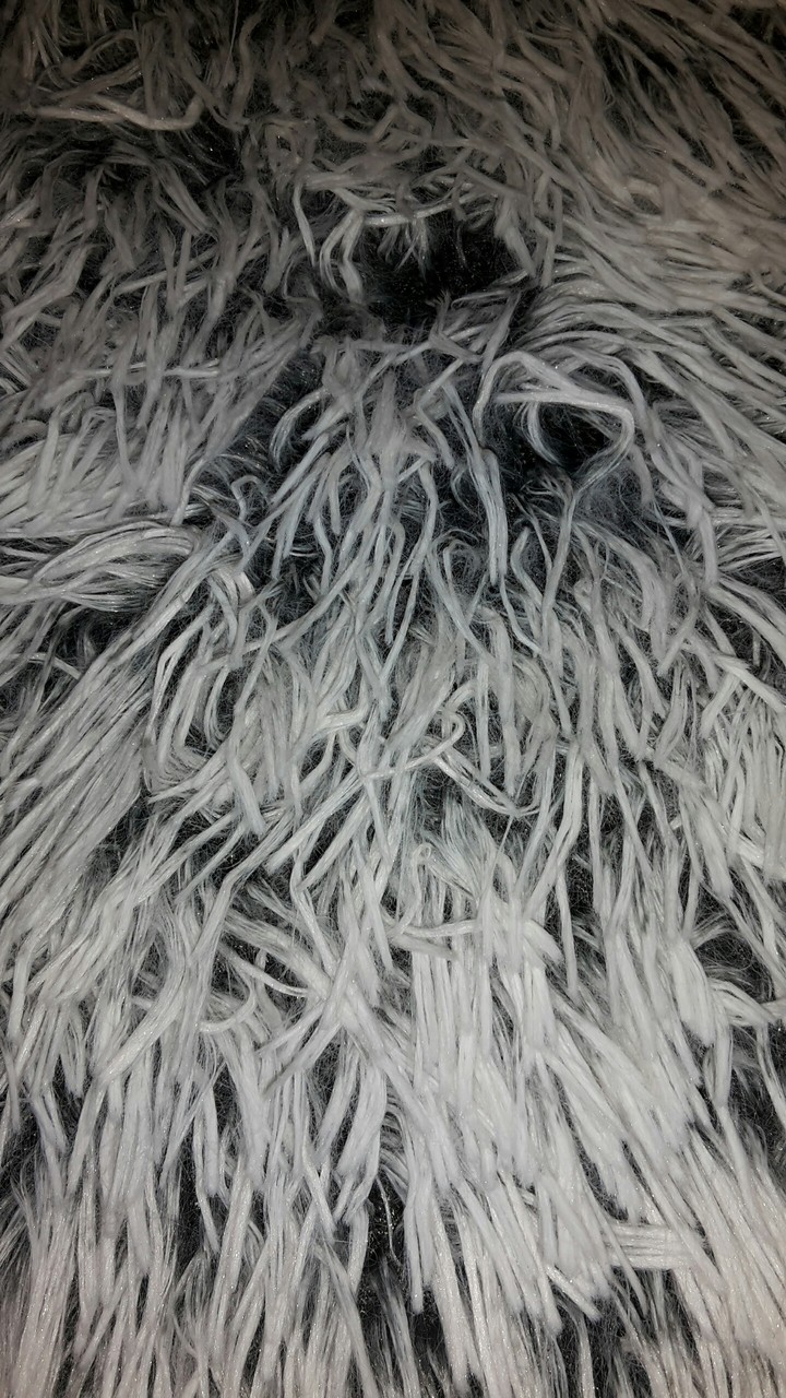 Grey Fake Fur
