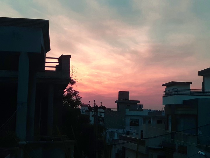 city sunset