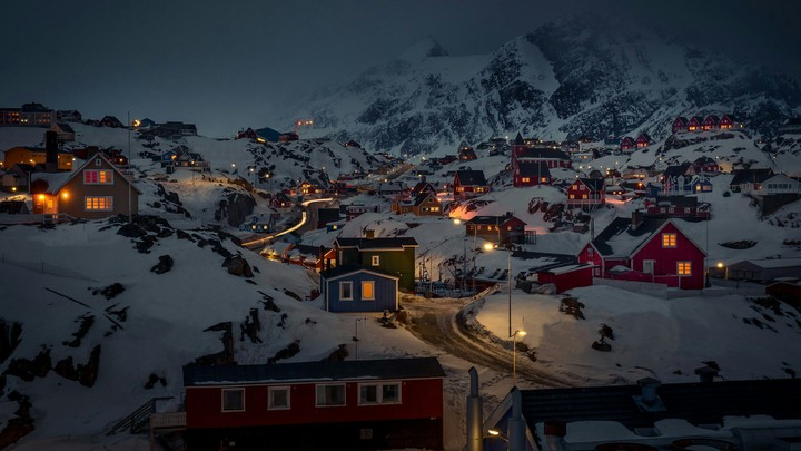 Night in village