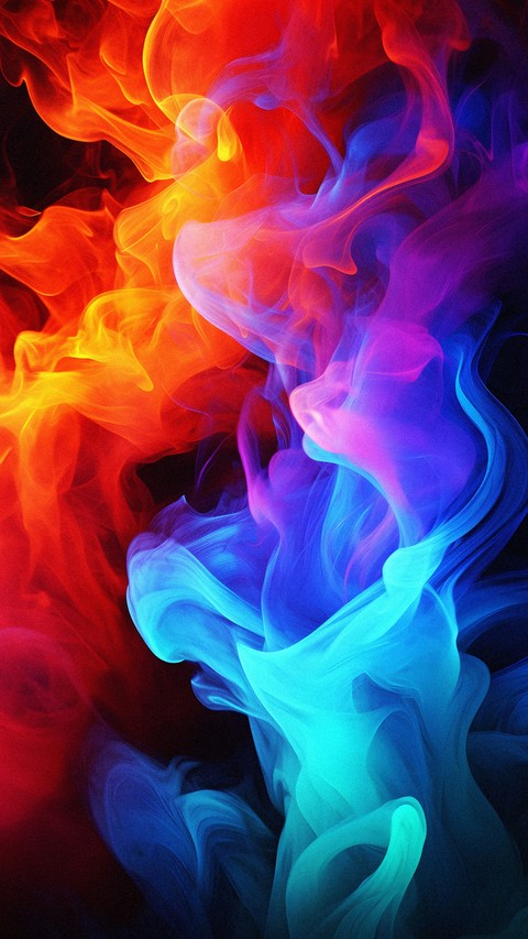 тапети smoke, Orange
