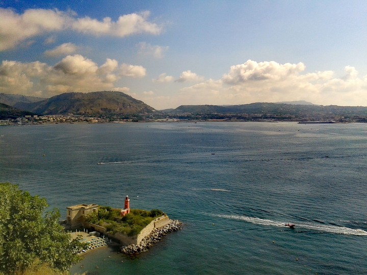 View from Aragonese Castle of Baia