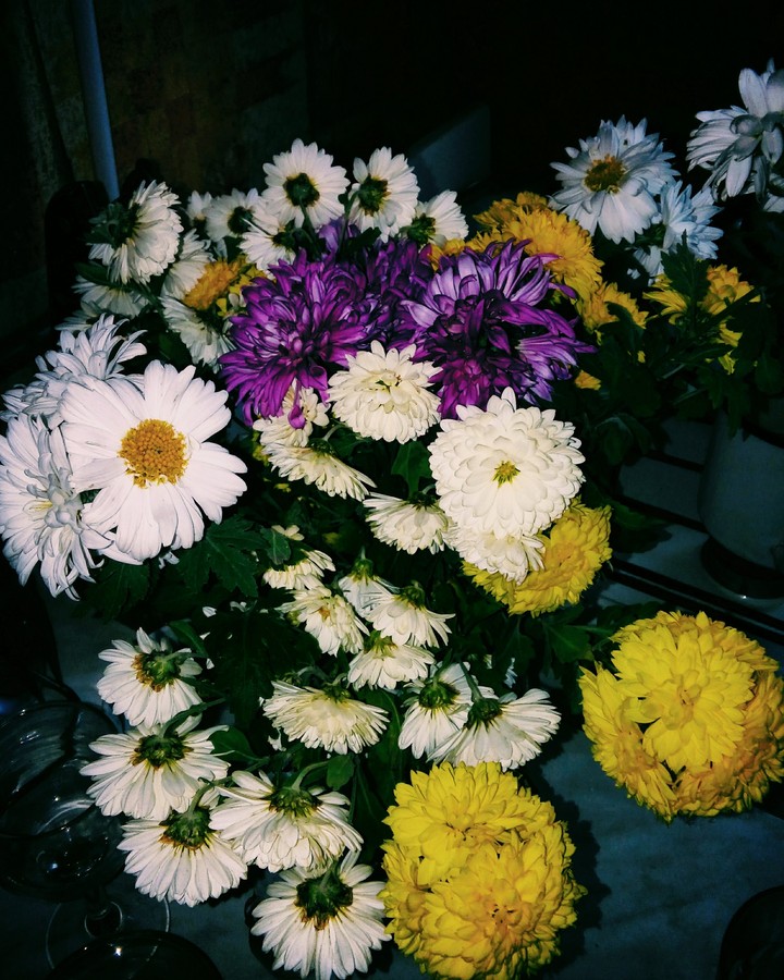 The bouquet  of flowers