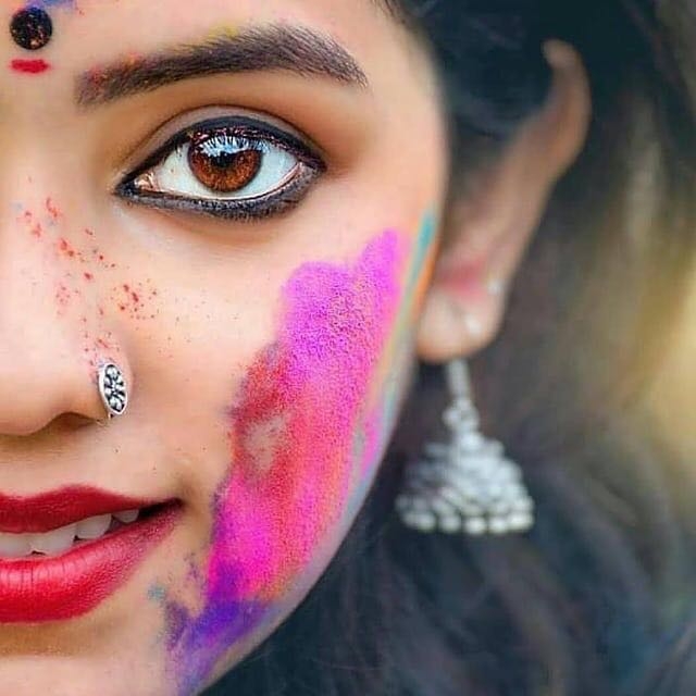 faces holi festivals