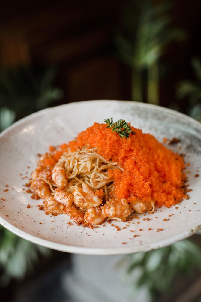 Angel Hair Chili Paste Shrimp