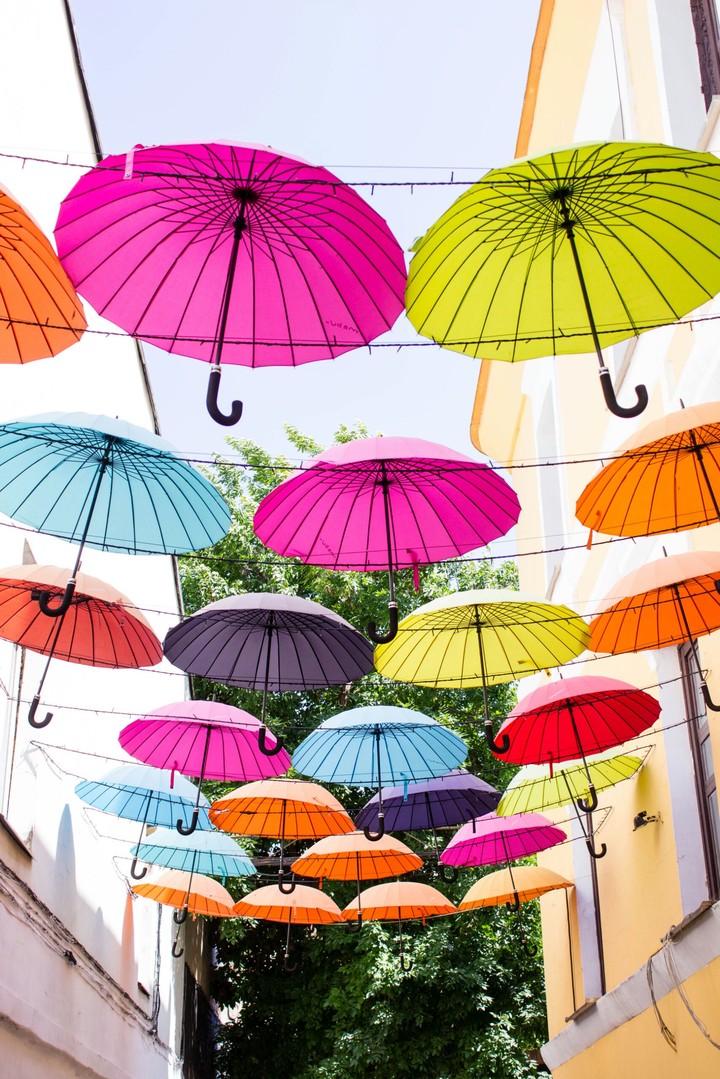 Colourful ambrellas