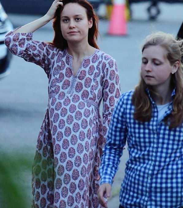 Brie Larson wears Kurti