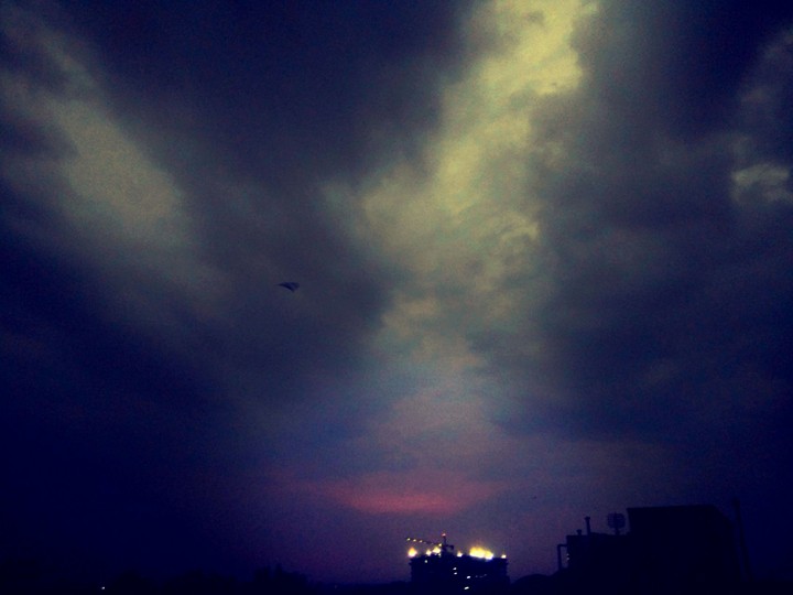 light in dark light
