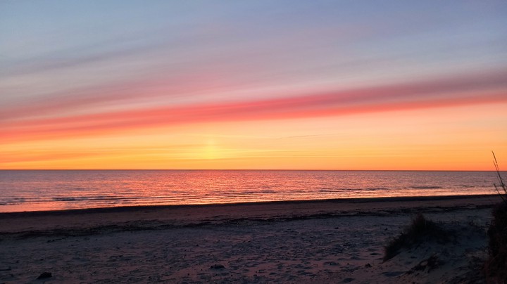 sunset on White Sea, Russia