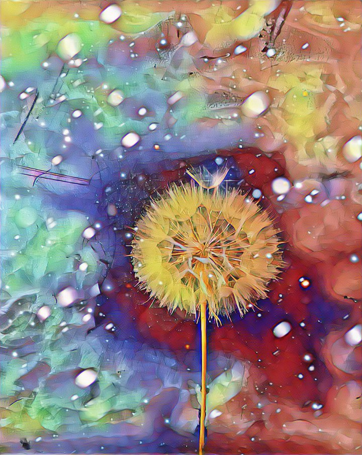 Bright dandelion.