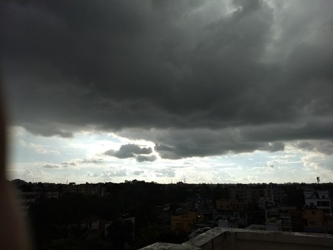 dark clouds