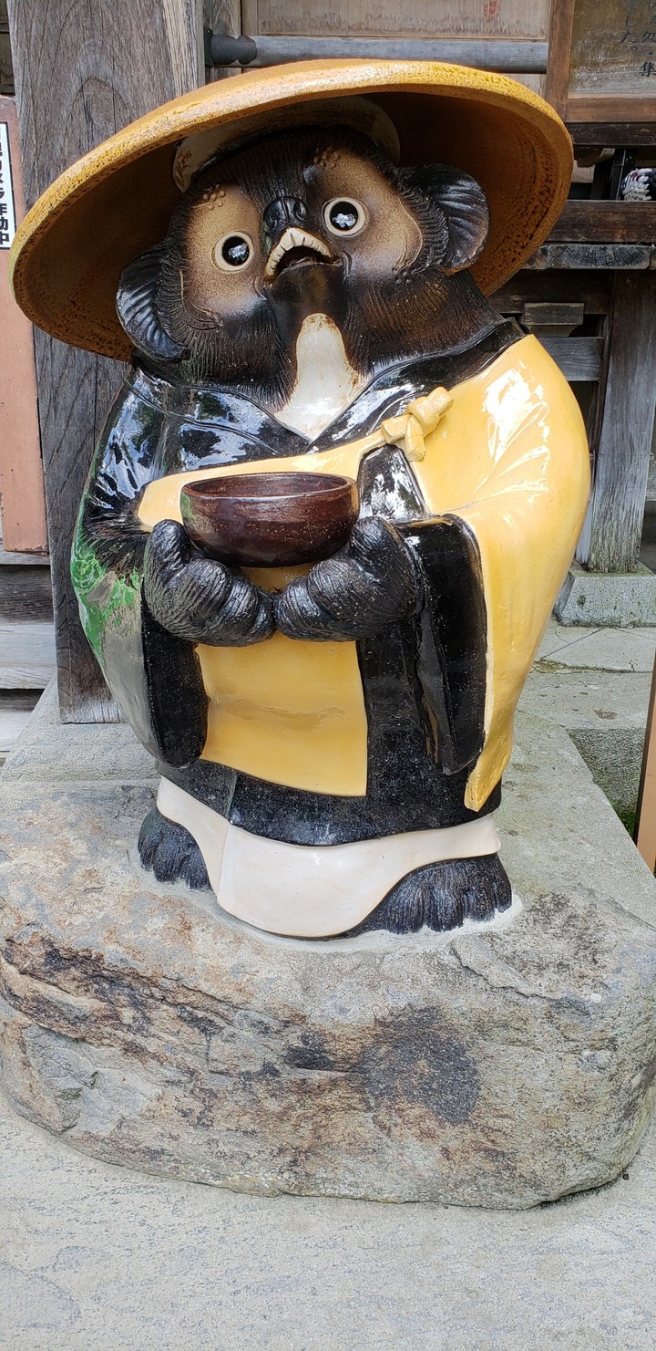 神社の狸