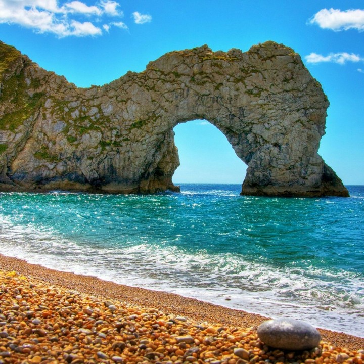 stones and water