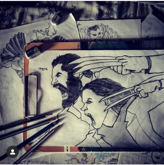 handmade pencil diagram