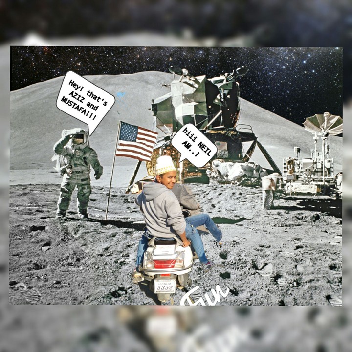 on moon!!