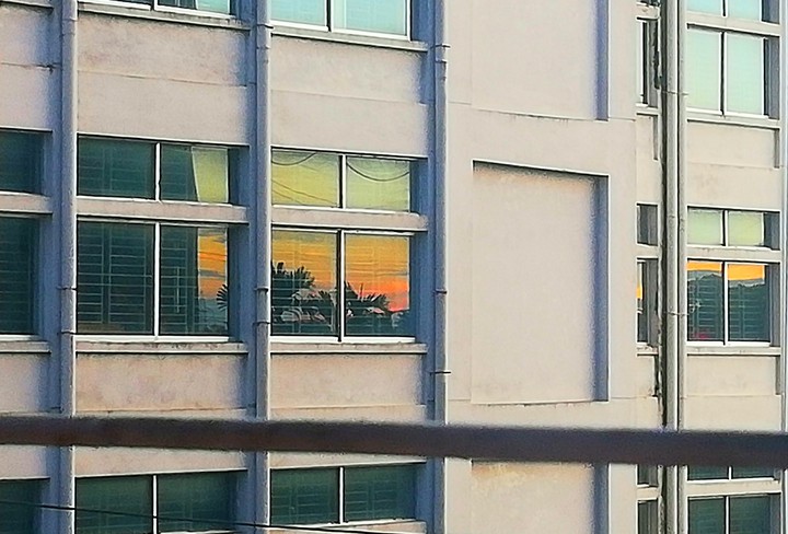 Reflection of sky