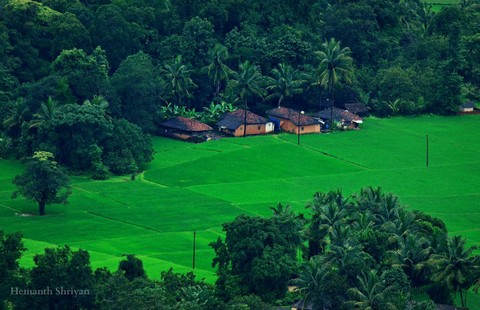 Remote village in Northern Udupi, India